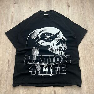 Vintage 90s Raiders Shirt Graphic Black T-Shirt Los Angeles Men’s Size L Retro